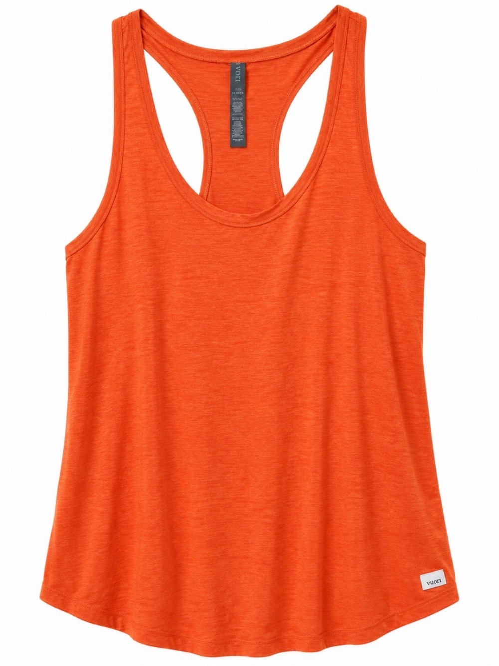 Vuori Racerback Tank Top Orange Heather Athletic Workout XXL 2X
